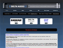 Tablet Screenshot of deltaaudio.biz